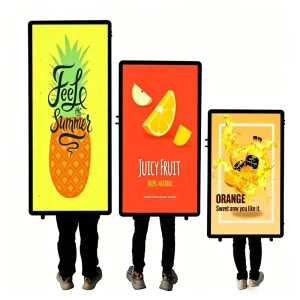 LED Backpack Advertising Light Box Portable Aluminum Alloy Billboard 5000 Lumens Dustproof Multi Mounting Options
