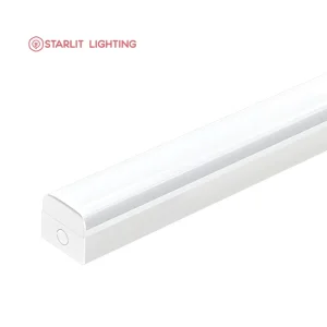 LED Batten Fixture Industrial 12W 22W 30W IP54 Rated 3000K 6500K Color Temp Parking Lot High Bay Workshop Strip Linear Lamp