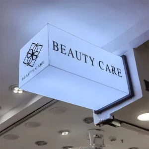 LED Blade Sign Advertising Light Box in Acrylic Material for Office and Shops with LED Modules Light Source