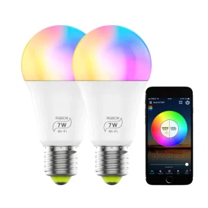 LED Bulb Tuya Smart APP Dimming Color Fit 9W 12W E27 B22 WiFi APP Control AC LED Bulb A60 A70