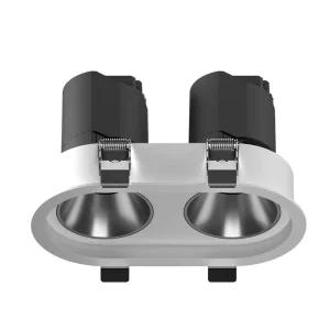 LED COB Spotlight 5W*2 Double Spot Down Recessed Grille Light Downlight