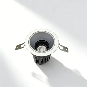 LED COB Spotlight Recessed Ceiling Light IP44 Aluminum Modern Bedroom 4000K 220V 12W Ra98 1200lm Dimmable