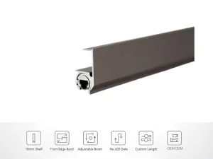 LED Cabinet Lighting for 18mm Shelves Front Edge Installation Furniture Lighting Manufacturer OEM Factory