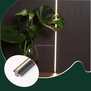 LED Cabinet Lights Aluminum Profile for 18mm Wood Wall Panels with Hidden Vertical Light Line YB3004-22
