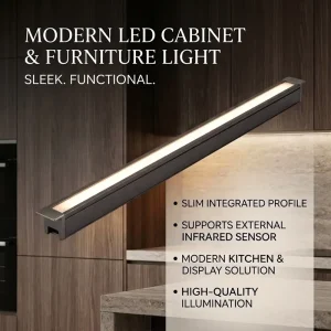 LED Cabinet Lights Embedded Recessed Furniture Light External IR Sensor Ready Modern Kitchen Display Wardrobe YB1017 12