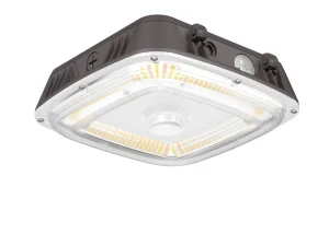 LED Canopy Light IP65 20W-80W ETL CE 150 lm/W Efficiency 5000K 4100K 3500K CCT 80 CRI AC120-277V Aluminum Dimmable Indoor