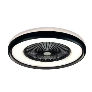 LED Ceiling Fan Light with Remote Control ABS Material 6-Speed Dimmable Modern Design for Living Room & Bedroom
