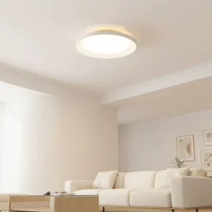 LED Ceiling Light with Ambient Backlight, Up & Down Glow Modern Round Panel Lamp Dimmable CCT Bedroom Living Room Home Lighting