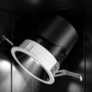 LED Ceiling Spot Adjustable Recessed Spotlight Dimmable for Hotels Shops Museums DMX512 Compatible