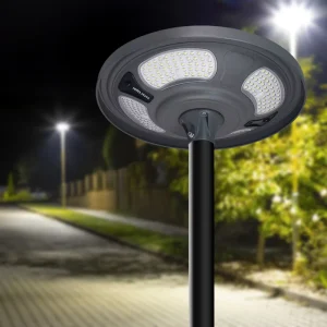 LED Cell Powered DC Landscape Deck Modern Novel Design Garden Solar Light Industrial UFO LED Solar Street Light