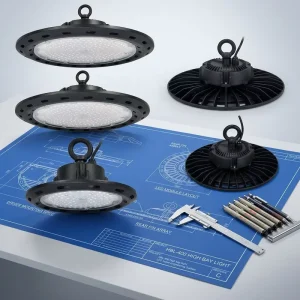 LED Chandelier Waterproof Flying Saucer High Bay Light for Factory Warehouse Industrial Lighting