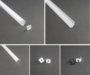 LED Channel Light 16*16mm LS 053A Corner LED Profile Diffuser Profile Extrusion for LED Strip