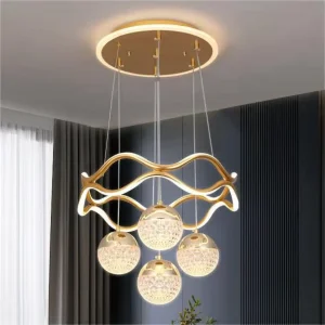 LED Circle Ring Pendant Light Dining Room Bedroom Shop Acrylic LED Chandelier