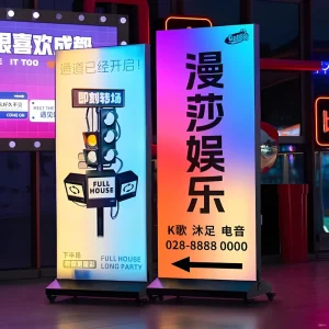 LED Colorful Dynamic Advertising Light Box with Programmable Mobile Phone Control Dimming Panel