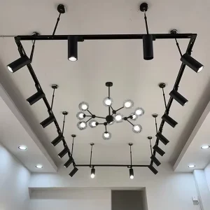 LED Commercial Track Light Black LED Track Spot Light 20W 30W 6000K Daylight Aluminum Dimmable for Office
