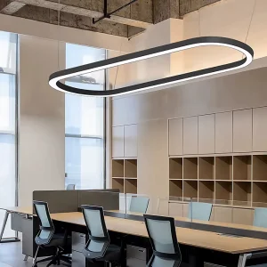 LED Custom Iron Profile Lighting Ra80 3000K-6500K Office Hotel Lobbies Shopping Malls Circular Linear Angle Fixtures Bent
