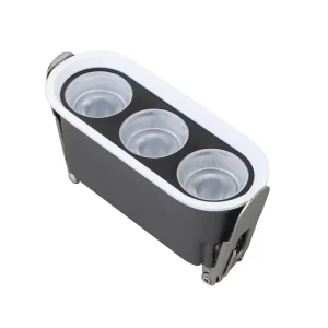 LED Deep Anti-Glare Grille Spotlights Long Strip Concealed Embedded Flower Line Lights Hotel Linear Corridor