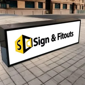 LED Double-sided Light Box Sign Stainless Steel Frame Acrylic Illuminated Advertising Signage Custom Logo Business Wall Light Box