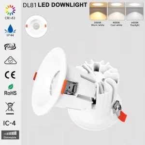 LED Downlight 30W IP44 ce Dimmable Aluminum Adjustable Recessed Ceiling Light Modern Commercial Lighting Fixture LED Down Light