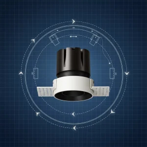 LED Downlight IP33 CRI90 30w 3 Year Warranty for Home Commercial Recessed COB Spotlight Trim Aluminum High Rated ROHS CERTIFIED