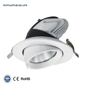 LED Downlight IP54 Aluminum 10W 52W Cob Elephant Trunk Light Led Wall Washer Spotlight Recessed Ceiling Light Adjustable Angle