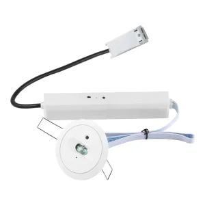 LED Emergency Light 160lm Dual Detection 2W LiFePO4 CB CE RoHS Self Test Panic Switch DALI2 Protocol for Commercial Indoor Use