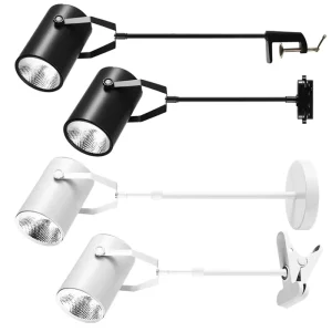 LED Exhibition Light Long Arm Clip Hanging Booth Back Wall Long Rod LED Telescopic Spot Light Exhibition Lighting