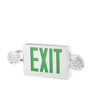 LED Exit Sign Emergency Light 3W IP30 Double Sided Wall Mounted ABS White Li Ion Battery 3 Hours Emergency Exit Sign