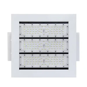 LED Explosion Proof IP65 Gas Station Canopy Lamp Aluminum Construction Embedded Concealed Ceiling Module Oil Stations 5 Year