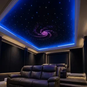 LED Fiber Optic Star Ceiling Panel Twinkling Remote Control Color Changing for Outdoor Living Room