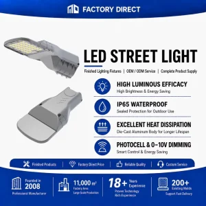 LED Finished Street Lights Municipal Road Lighting Outdoor Waterproof Street Lights Source Manufacturers