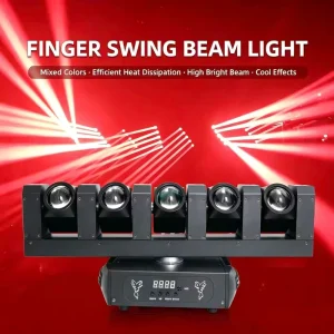 LED Five fingered Sword Oscillating Beam Light Rotating Spotlight Voice controlled DMX512 IP33 Stage Lighting