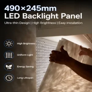 LED Flexible Panel Sheet 490*245mm DC24V 28W 242LES sheet Free Cuttable for Marble Countertop Advertising Box Sign Backlight