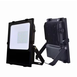 LED Flood Light Outdoor 100W IP66 Waterproof 6000K Daylight Black Aluminum 120 Beam Angle 330 Rotatable Bracket AC Landscape ETL