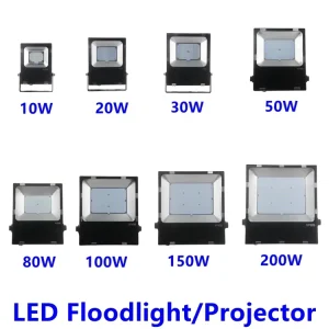 LED Flood Light Projector 30W-400W IP66 Aluminum Body AC100-277V Warm White High CRI 80 for Stadium Garden Landscape Lighting