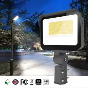 LED Flood Light with Adjustable Color Temperature 3000K 4000K 5000K IP65 Waterproof Outdoor Lighting for Garden Yard Sports