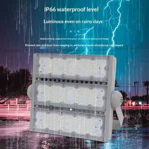LED Floodlight IP66 COB Chip Module with 180 Beam Angle and CRI 85 for Basketball Court and Tunnel Use Wall Mount Street Light
