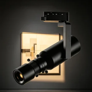 LED Framing Track Spotlight Shape Cuttable Beam Flicker Free High CRI Aluminum Body Commercial Light for Gallery Exhibition