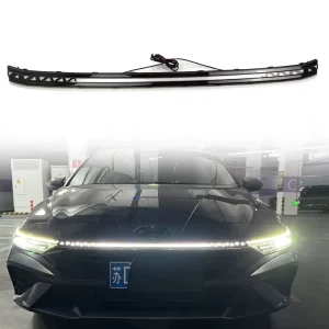 LED Front Streamlight Center Network Lights for Hyundai Elantra Grille Center DRL Daytime Running Through Lamp