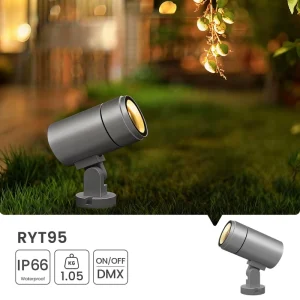 LED Garden Flood Light 20W 30W IP66 COB Chip with Remote Control DC24V 2 40 Beam Angle Aluminum 3 Year Warranty 2200 6000K