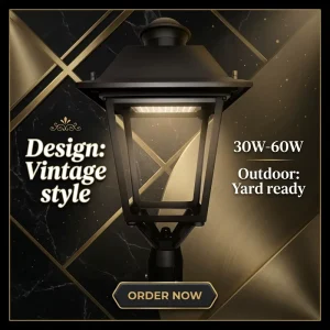 LED Garden Light 30W/40W/50W/60W Street Light Ideal for Yard and Park Led Garden Street Lighting