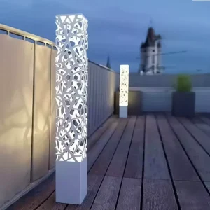 LED Garden Light Square Pole Street Post Top Light Landscape Outdoor Driveway Yard Lighting