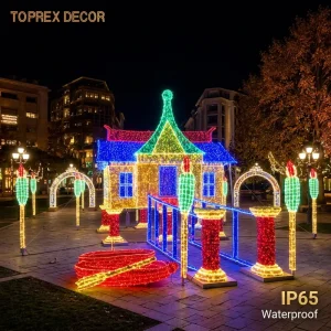 LED Giant Castle Decor Lights Decor Waterproof Outdoor Nightscape Lighting for Resort Hotel Fantasy Holiday Ornament