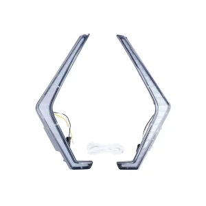 LED Grille Accent Fang Light with Turn Signal Light for Polaris RZR PRO XP R S 2417278 2417279