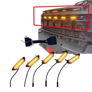 LED Grille Light Suitable for Jetour Traveler Small Yellow Lights Modified LED Daytime Driving Decorative Lights