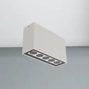 LED Grille Light Surface Mount Aluminum Downlight for Indoor Commercial Spotlight Office Adjustable Liner Ceiling Light Modern