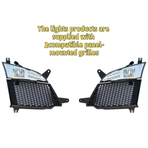 LED Grille Panel Driving Light Assembly for Scania R S Series Truck OE 2552712 2552711 Long Range Spotlight Upgrade Replacement