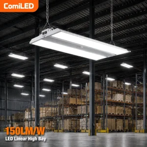 LED High Bay Lights 150lm/w 200W 300W Canopy Warehouse Shop LED Workshop Panel Linear Lighting High Bay