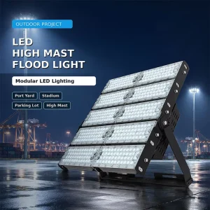 LED High Mast Flood Light Modular Outdoor Fixture for Port Yard Container Depot and Large Parking Area Project
