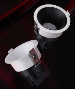 LED Hill Spotlights Aluminum Housed COB Light Source Deep Cup Anti-Glare Spotlights for Hotel Showrooms